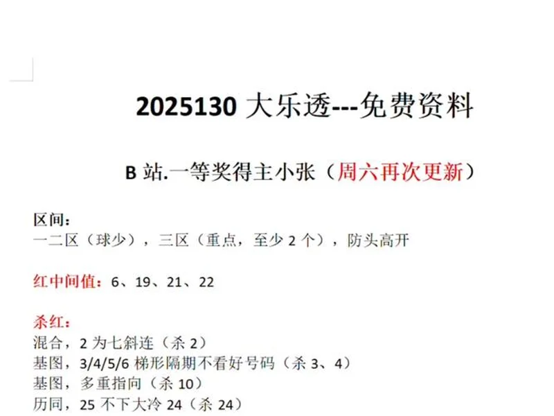 大乐透2025130期前瞻：8.26亿奖池蓄势，这些数据规律值得关注